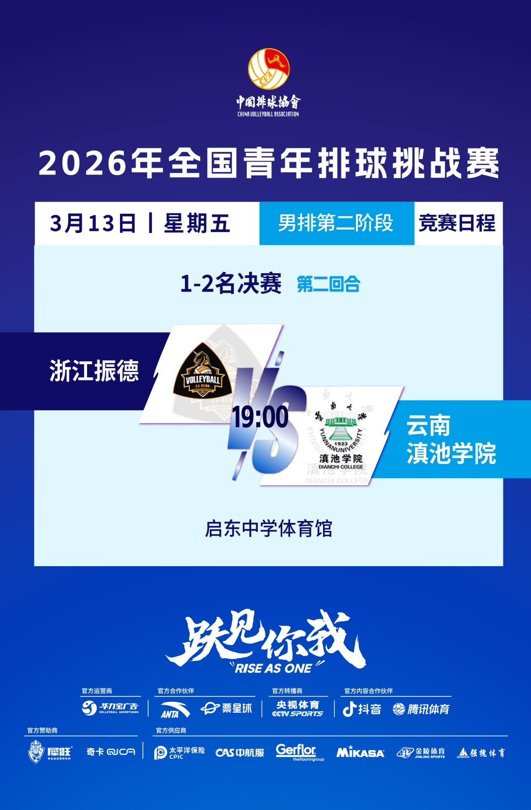 比赛战报丨2026年全国青年排球挑战赛第二阶段第八比赛日战报来啦！